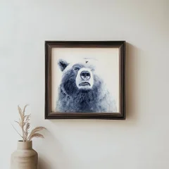 Image of a bear watercolor painting by Shayna Larsen, originals & prints available