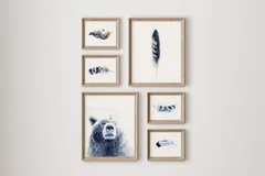 Image of a bear watercolor painting by Shayna Larsen, originals & prints available
