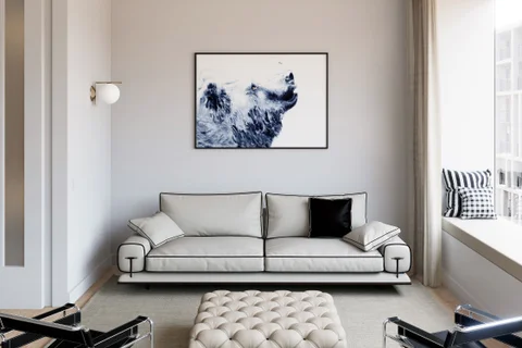 Image of a bear watercolor painting by Shayna Larsen, originals & prints available