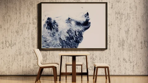 Image of a bear watercolor painting by Shayna Larsen, originals & prints available
