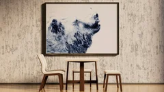 Image of a bear watercolor painting by Shayna Larsen, originals & prints available