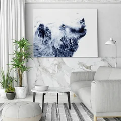 Image of a bear watercolor painting by Shayna Larsen, originals & prints available