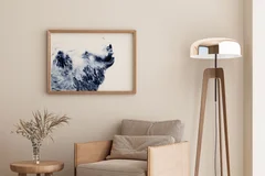 Image of a bear watercolor painting by Shayna Larsen, originals & prints available