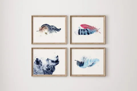 Image of a bear watercolor painting by Shayna Larsen, originals & prints available