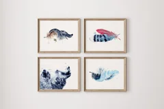 Image of a bear watercolor painting by Shayna Larsen, originals & prints available