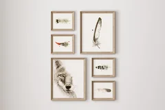 Image of a coyote watercolor painting by Shayna Larsen, originals & prints available