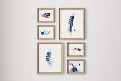 Image of a moose watercolor painting by Shayna Larsen, originals & prints available