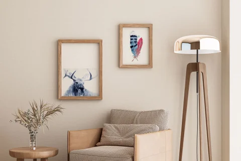 Image of a moose watercolor painting by Shayna Larsen, originals & prints available