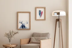 Image of a moose watercolor painting by Shayna Larsen, originals & prints available