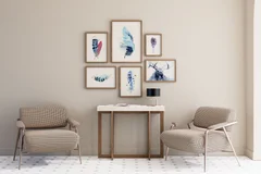 Image of a moose watercolor painting by Shayna Larsen, originals & prints available