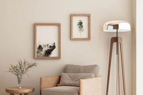 Image of a bear watercolor painting by Shayna Larsen, originals & prints available