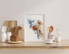 Image of a hummingbird watercolor painting by Shayna Larsen, originals & prints available