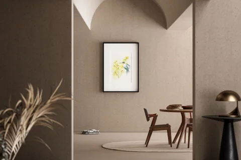 Image of a hummingbird watercolor painting by Shayna Larsen, originals & prints available