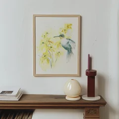 Image of a hummingbird watercolor painting by Shayna Larsen, originals & prints available