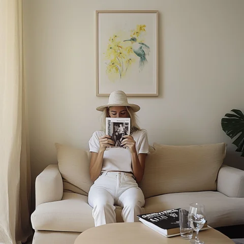 Image of a hummingbird watercolor painting by Shayna Larsen, originals & prints available