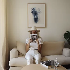 Image of a buffalo watercolor painting by Shayna Larsen, originals & prints available