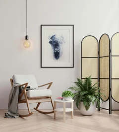 Image of a buffalo watercolor painting by Shayna Larsen, originals & prints available