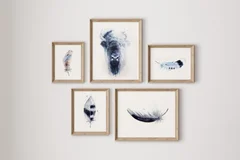 Image of a buffalo watercolor painting by Shayna Larsen, originals & prints available