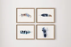 Image of a buffalo watercolor painting by Shayna Larsen, originals & prints available