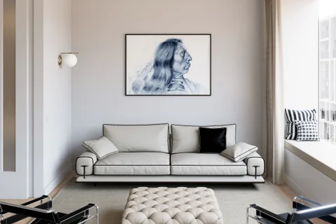 Image of a native-american watercolor painting by Shayna Larsen, originals & prints available