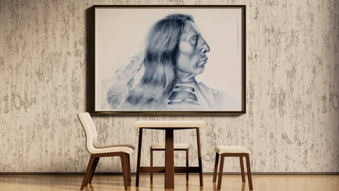 Image of a native-american watercolor painting by Shayna Larsen, originals & prints available