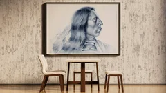 Image of a native-american watercolor painting by Shayna Larsen, originals & prints available