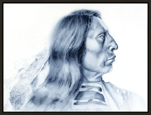 Image of a native-american watercolor painting by Shayna Larsen, originals & prints available
