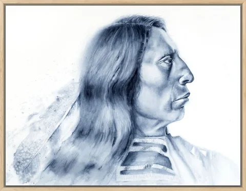 Image of a native-american watercolor painting by Shayna Larsen, originals & prints available