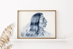 Image of a native-american watercolor painting by Shayna Larsen, originals & prints available