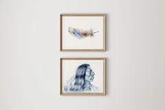 Image of a native-american watercolor painting by Shayna Larsen, originals & prints available