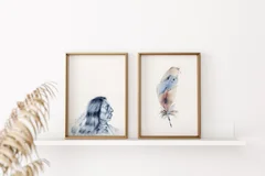 Image of a native-american watercolor painting by Shayna Larsen, originals & prints available