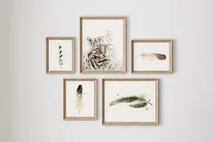 Image of a ocelot watercolor painting by Shayna Larsen, originals & prints available