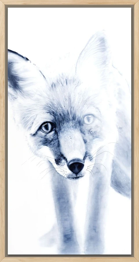 Image of a fox watercolor painting by Shayna Larsen, originals & prints available