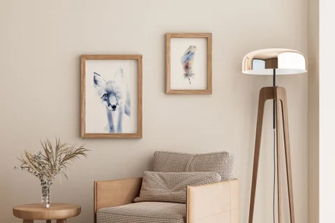 Image of a fox watercolor painting by Shayna Larsen, originals & prints available