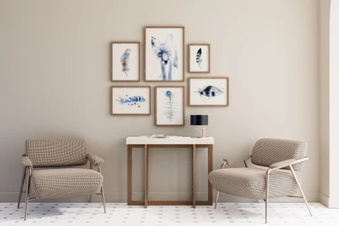 Image of a fox watercolor painting by Shayna Larsen, originals & prints available