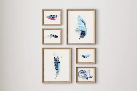 Image of a sheep watercolor painting by Shayna Larsen, originals & prints available