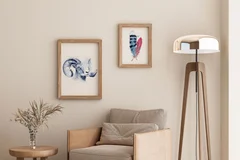 Image of a sheep watercolor painting by Shayna Larsen, originals & prints available