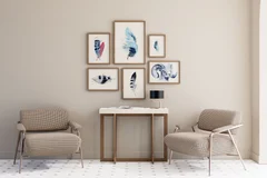 Image of a sheep watercolor painting by Shayna Larsen, originals & prints available