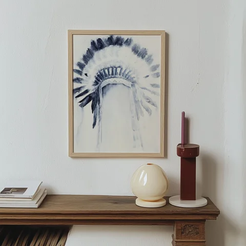 Image of a native-american watercolor painting by Shayna Larsen, originals & prints available