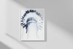 Image of a native-american watercolor painting by Shayna Larsen, originals & prints available