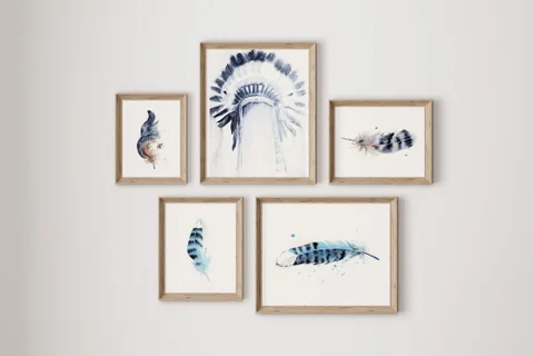 Image of a native-american watercolor painting by Shayna Larsen, originals & prints available