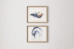 Image of a native-american watercolor painting by Shayna Larsen, originals & prints available