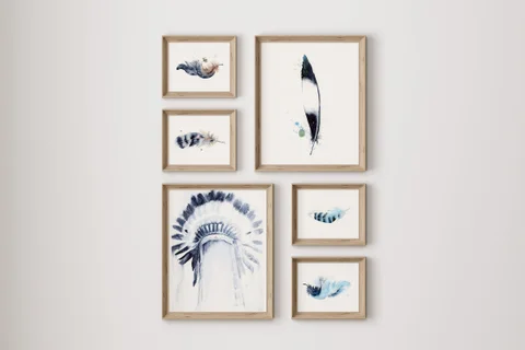 Image of a native-american watercolor painting by Shayna Larsen, originals & prints available