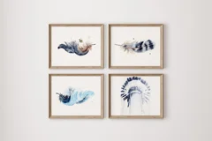 Image of a native-american watercolor painting by Shayna Larsen, originals & prints available