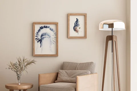 Image of a native-american watercolor painting by Shayna Larsen, originals & prints available