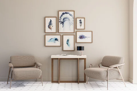 Image of a native-american watercolor painting by Shayna Larsen, originals & prints available