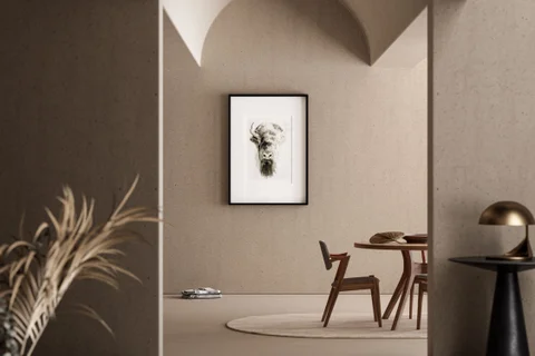 Image of a buffalo watercolor painting by Shayna Larsen, originals & prints available