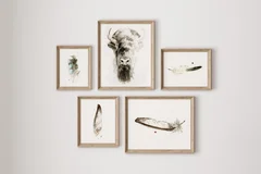 Image of a buffalo watercolor painting by Shayna Larsen, originals & prints available