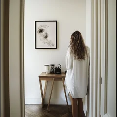 Image of a owl watercolor painting by Shayna Larsen, originals & prints available