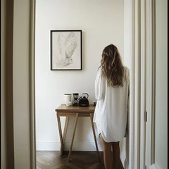 Image of a owl watercolor painting by Shayna Larsen, originals & prints available